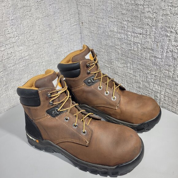 Carhartt Rugged Flex 6" Men's Size 12 Leather Composite Toe Work Boots CMF6366 - Picture 10 of 11